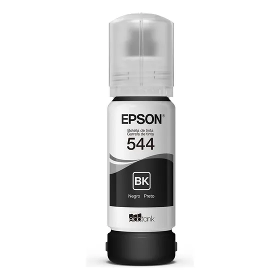 Garrafa De Tinta Para Impressora T544 65ml Preto Epson