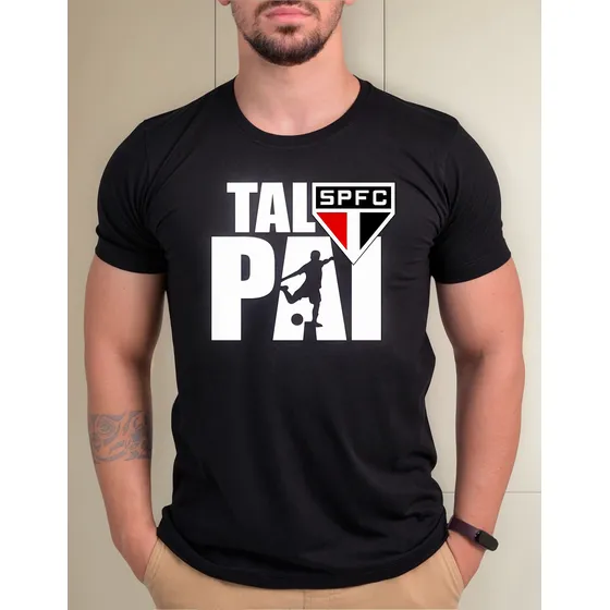 Camiseta Casual Kit Conjunto São Paulo Família 100 % Algodão