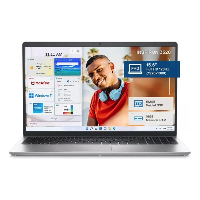Dell Inspiron 3520 I5-1235u, Ram 16gb, Ssd 512gb, W11 Home
