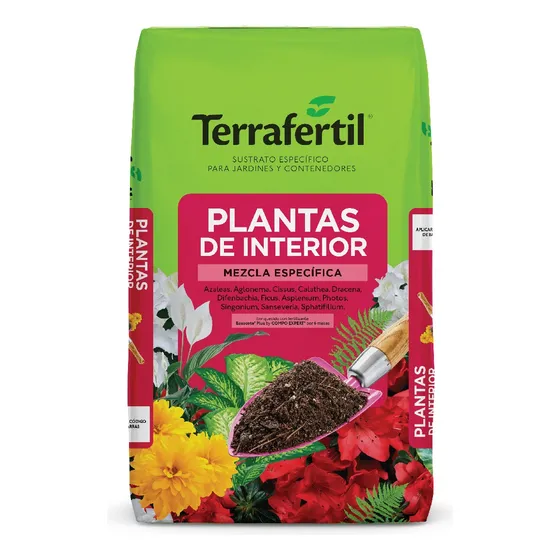 Sustrato Plantas De Interior Terrafertil Cultivo 20 Litros