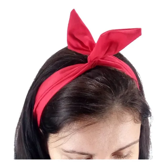 Tiara Lenço Faixa De Cabelo Arame Pin Up Retrô Anos 70 E 60