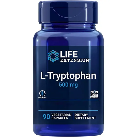Suplemento L-tryptophan Life Extension 500 Mg 90 Capsulas
