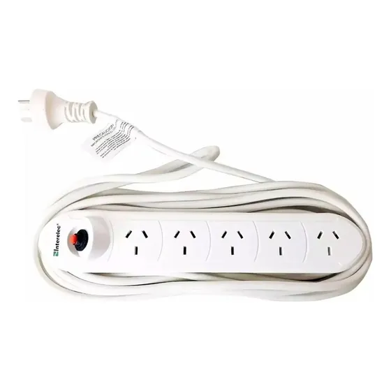 Zapatilla Alargue Prolongador 5 Tomas 5 Metros Interelec