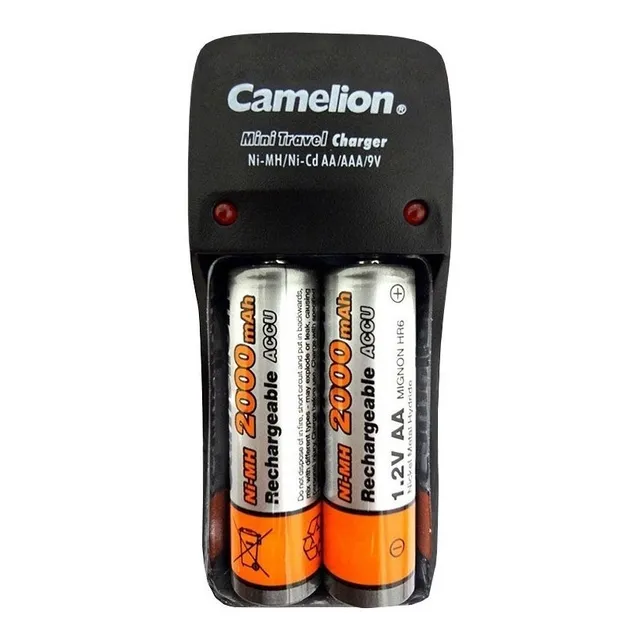 Cargador Camelion 2aa/2aaa/bat.9v Inc. 2 Pilas Recargagbles 