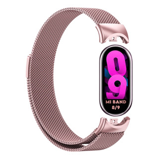 Pulseira De Metal Para Smart Xiaomi Mi Band 8 Aço Magnética Pulseira De Metal Para Smart Xiaomi Mi Band 8 Aço Magnética