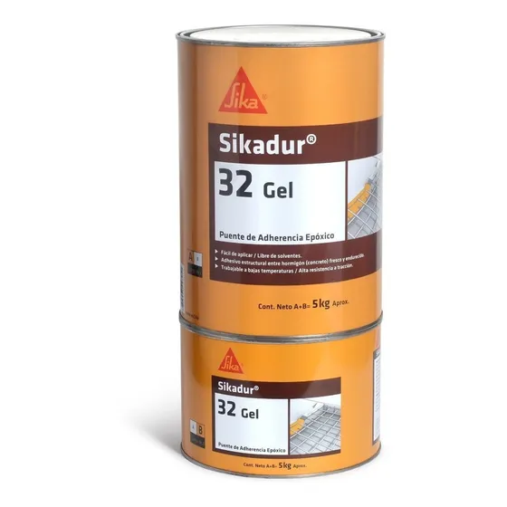 Adhesivo Base Epoxi Sikadur 32 Gel Sika A+b X 5kg