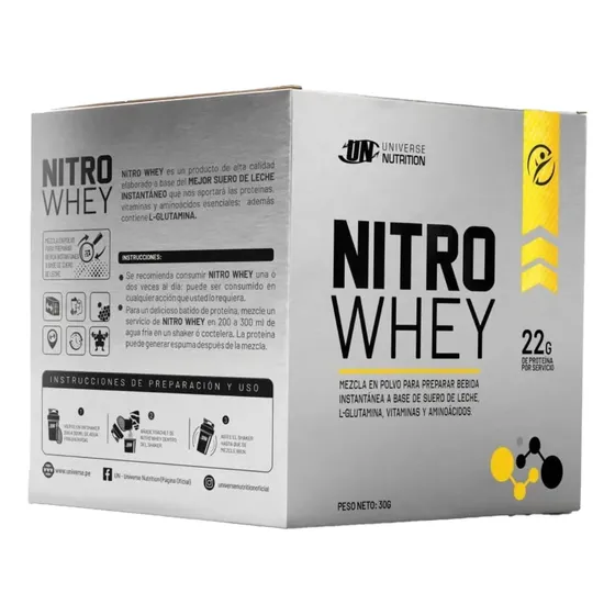 Proteína Nitro Whey Sachet X10 Und