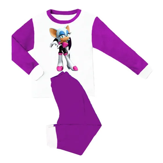 Pijama De Sonic Niño Niña  Talla 12 Y 14