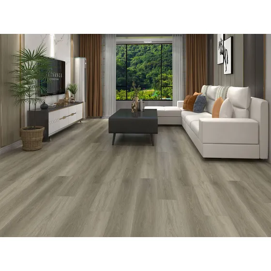 Piso Spc Calidad Premium Color Blanco/gris Decototal