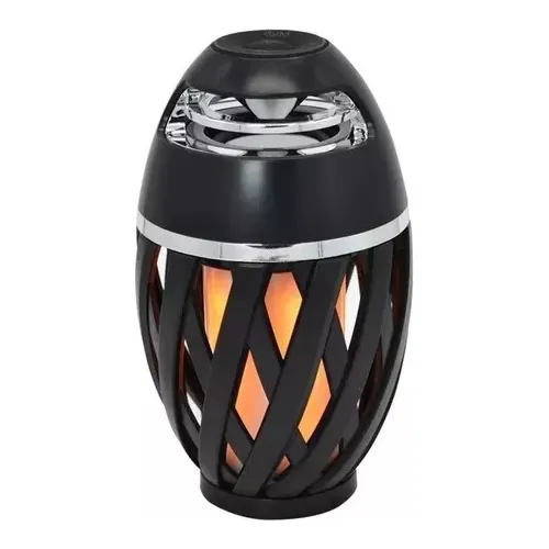 Lámpara De Llama Led Con Parlante Bluetooth Recargable M®