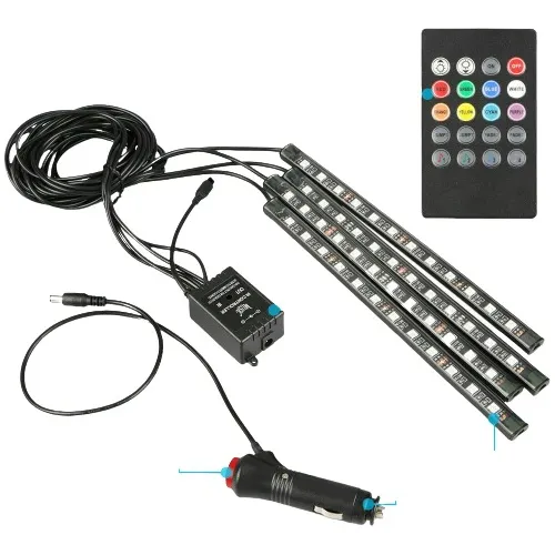 Luces Led Tunning Ambiente Piso Carro  + Control Remoto 