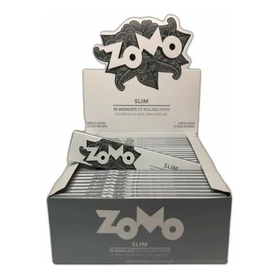 Caixa Seda Zomo Master Prata King Size Slim C/ 50 Un