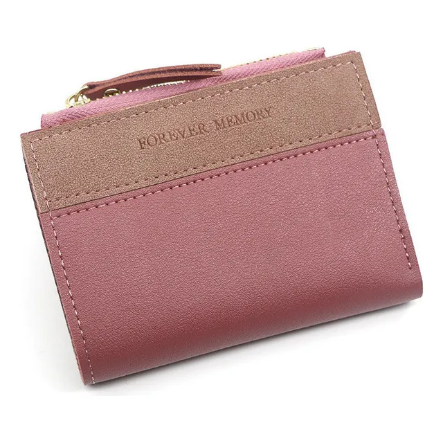 Elegante Billetera Corta Multicolor Con Borlas