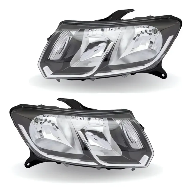 Par Farol Foco Duplo Másc Negra Logan Sandero 14 A 20 Arteb
