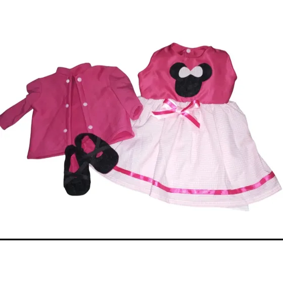 Vestido Niña Salida De Clínica Bebe  Con Zapato Envío Gratis