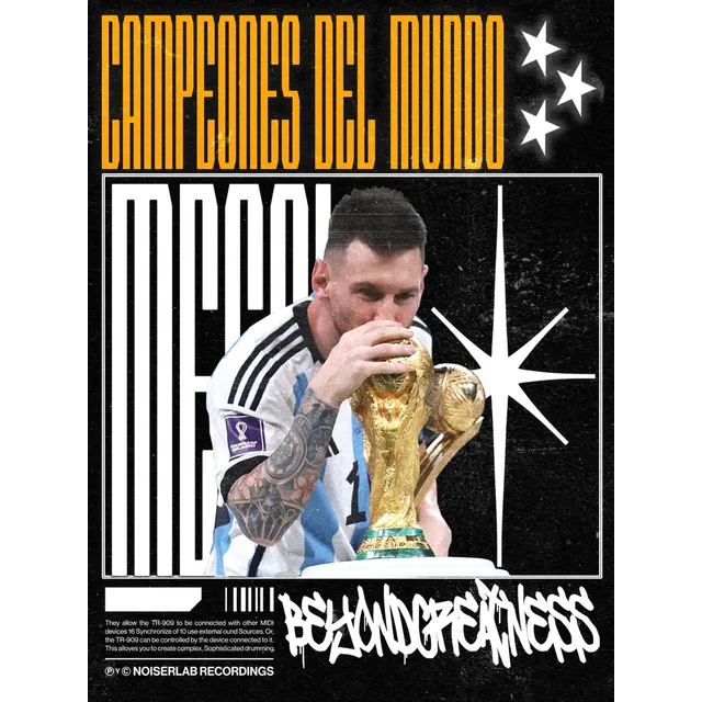 Pósters Messi Cr7 Lamine Yamal Personalizables