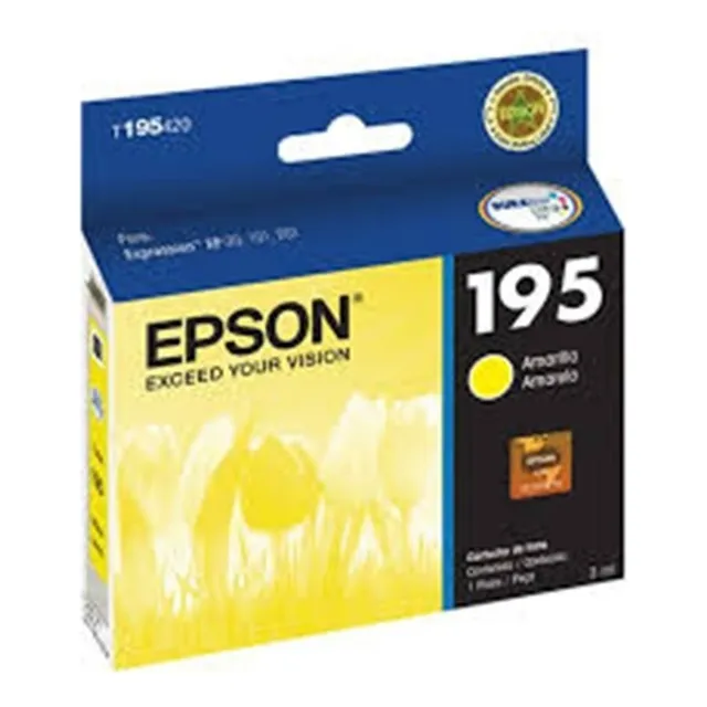 Cartucho De Tinta Epson T195 Color Magenta De 3 Ml