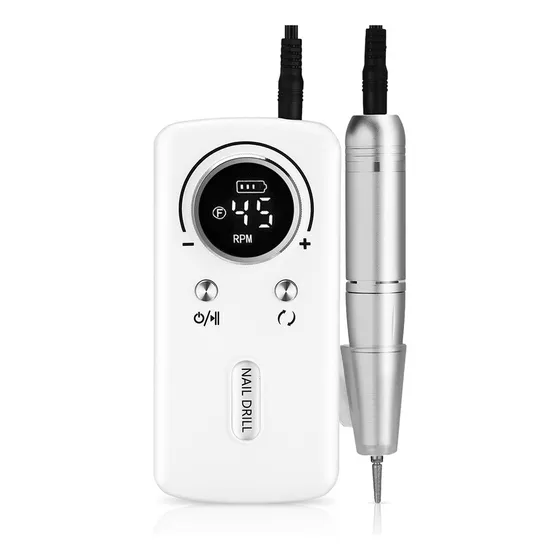 V 45000rpm Taladro Para Uñas, Con 6 Drill Y Bandas De Lijado