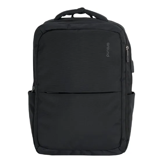 Mochila Urbanfit Around Color Negro Diseño De La Tela Unicolor