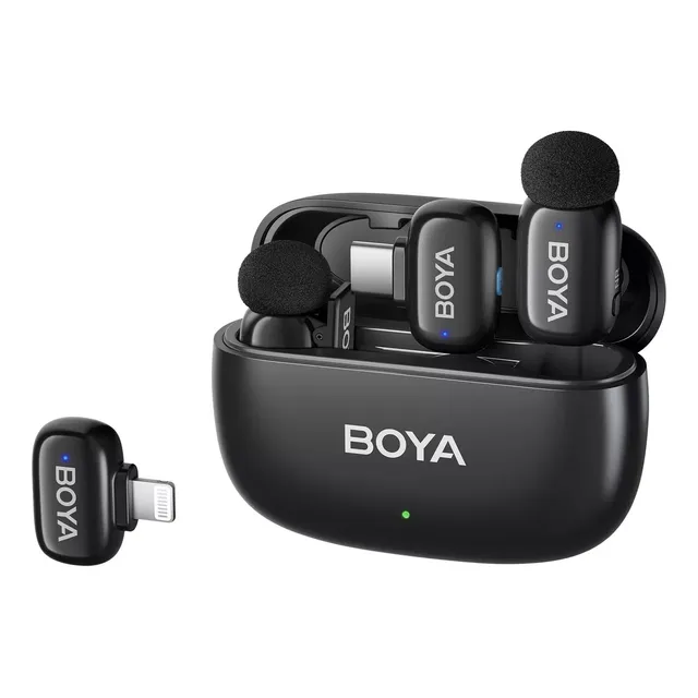 Microfonos Inalambricos Boya Mini X2 Usb C Lightning 2.4 Ghz