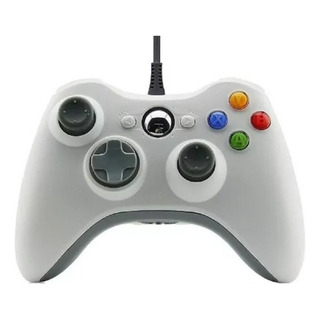 Control Genérico Compatible Con Xbox 360 Alámbrico Blanco Control Genérico Compatible Con Xbox 360 Alámbrico Blanco