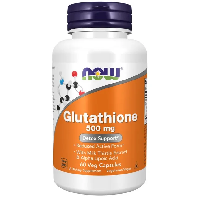 Suplemento NOW Glutathione de 30g x 60 un - cápsula