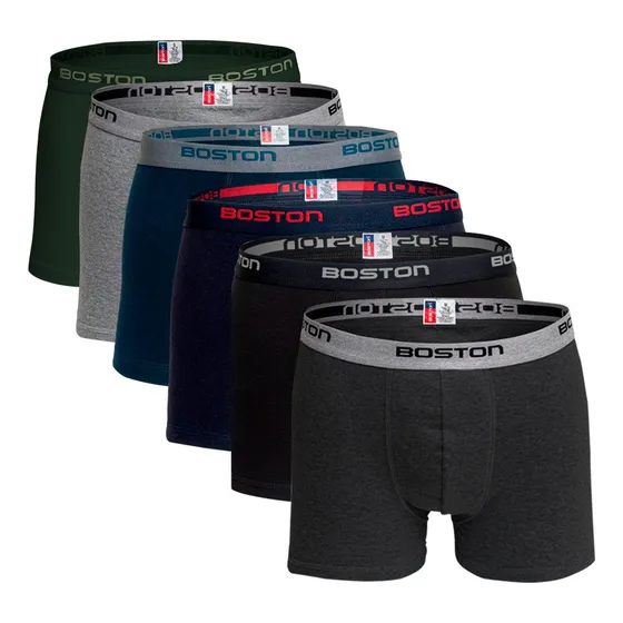 Boston - Pack X6 Bóxer Corto - Multicolor