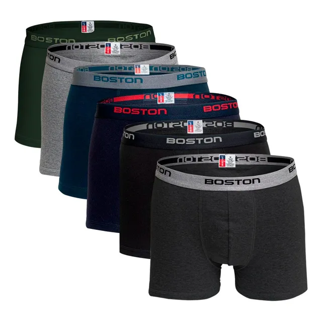 Boston - Pack X6 Bóxer Corto - Multicolor