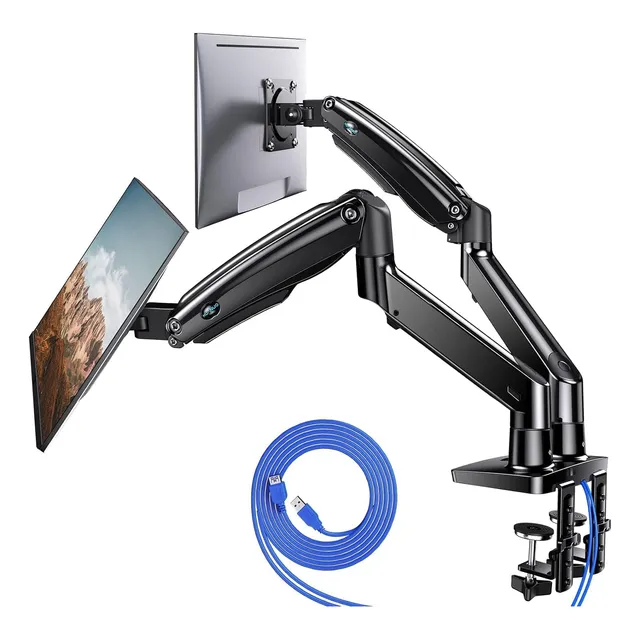 Soporte De Monitor Doble Para 13 A 40 Pulgadas Ajustable
