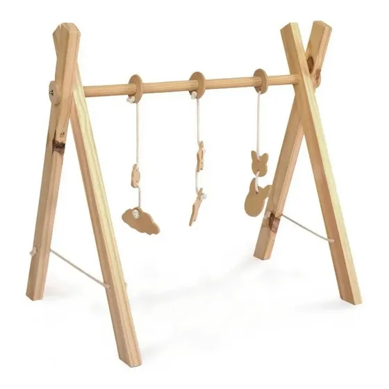 Gimnasio Madera Bebe Nordico Montessori Estimulación Juego