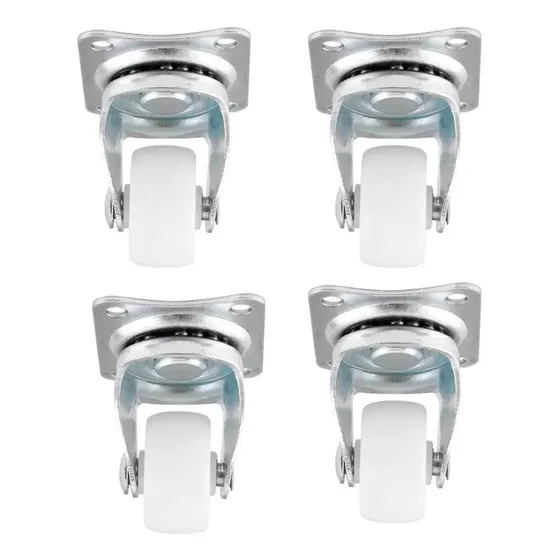 4 Ruedas Locas De Nylon 25mm De Diametro Para Carrito Robot 