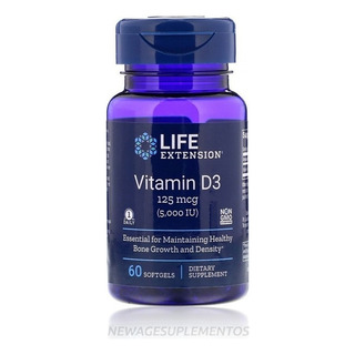 Life Extension Vitamina D3 125mcg 5000ui 60 Cápsulas Sabor Without Flavor Life Extension Vitamina D3 125mcg 5000ui 60 Cápsulas Sabor Without Flavor