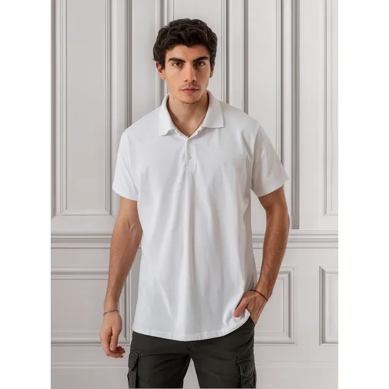 Chomba District Mónaco Lisa Algodón Hombre Cuello Tejido