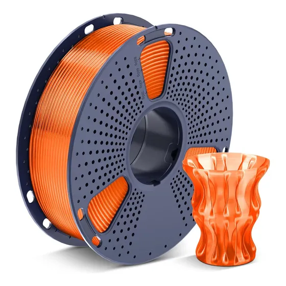 Filamento Pla Para Impresora 3d De 1.75mm 1kg Color Transparent Orange
