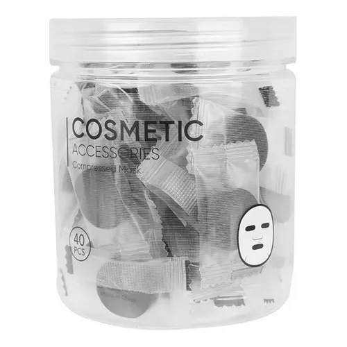 Mascarillas Faciales Comprimidas Carbón De Bambú 40 Piezas