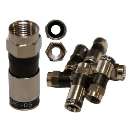 Conector Rg6  Para Cable Coaxial