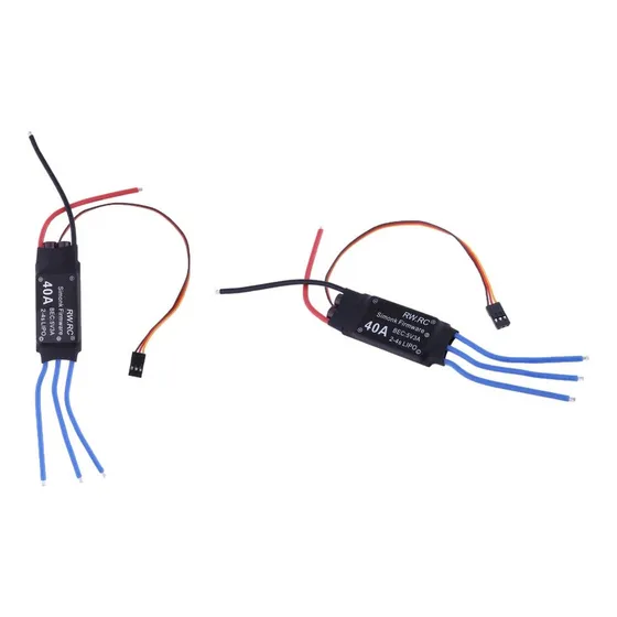 2x Esc Sin Escobillas 40a 2-4s Controlador De Velocidad