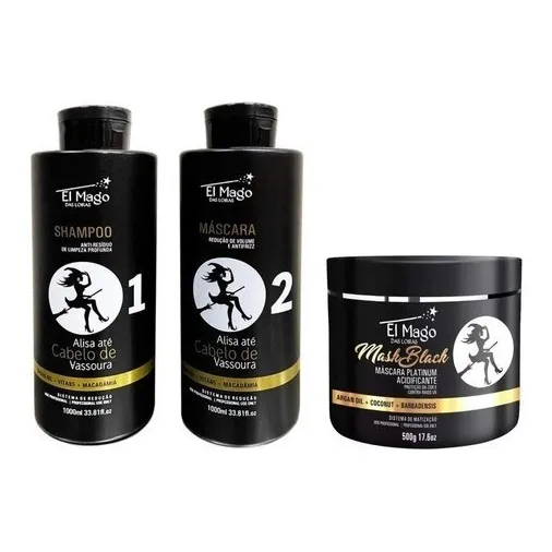 Definitiva 0%formol El Mago Das Loiras + Mascara Black 500g.