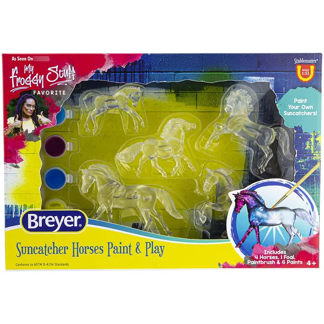 Juego De 5 Caballos Suncatcher Escala 132 Amarillo