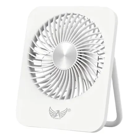 Ventilador Portátil Escritorio Silencioso Com 4 Velocidade Branco