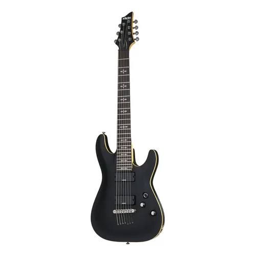 Guitarra Elétrica Schecter Omen Extreme-7 Mogno 7 Cordas Preto