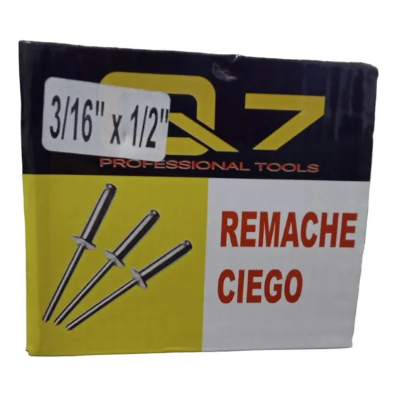 Remache Ciego Aluminio Q7 Corta (3/16 X 1/2) 500 Piezas