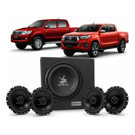 Kit Som Automotivo Completo Jbl Corzus Hilux Modelos