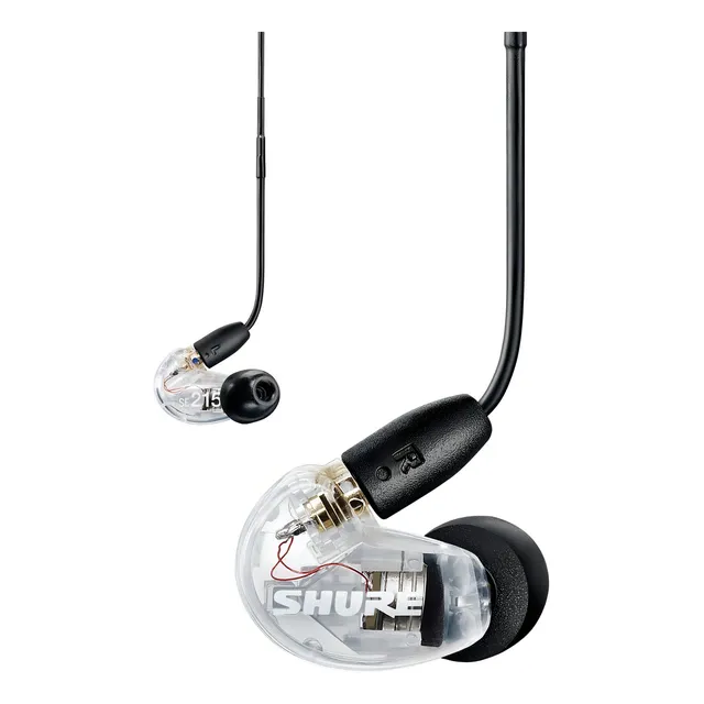Auricular Shure Aonic 215 Aislante Desmontable Mic + Control Color Transparente