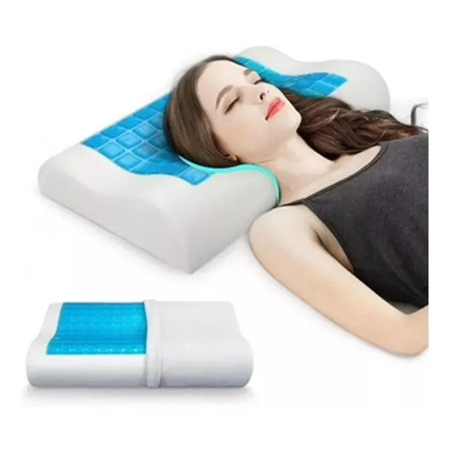 Almohada Ortopédica Viscoelástica Con Gel Frío + Funda