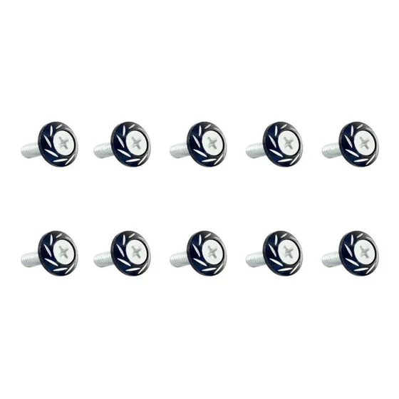 Tornillo Decorativo Aluminio Colores Redondo - Paquete 10 Pz