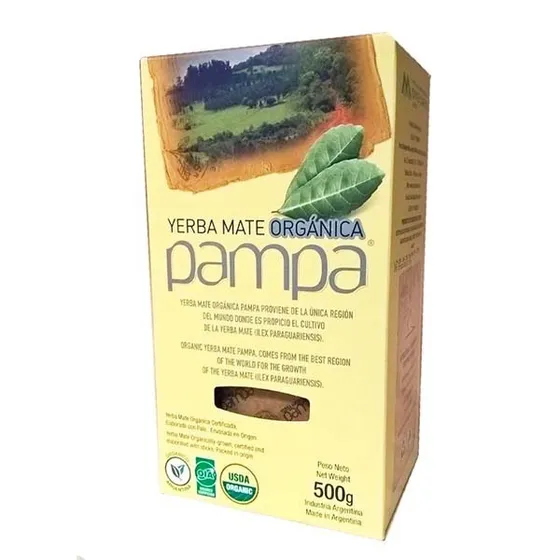 Yerba Mate Pampa Organica Certifificada -  500 Grs