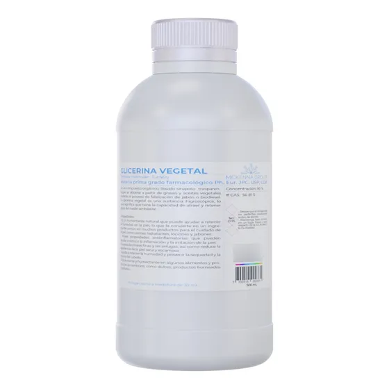 Glicerina Natural Vegetal Usp 500 Ml 