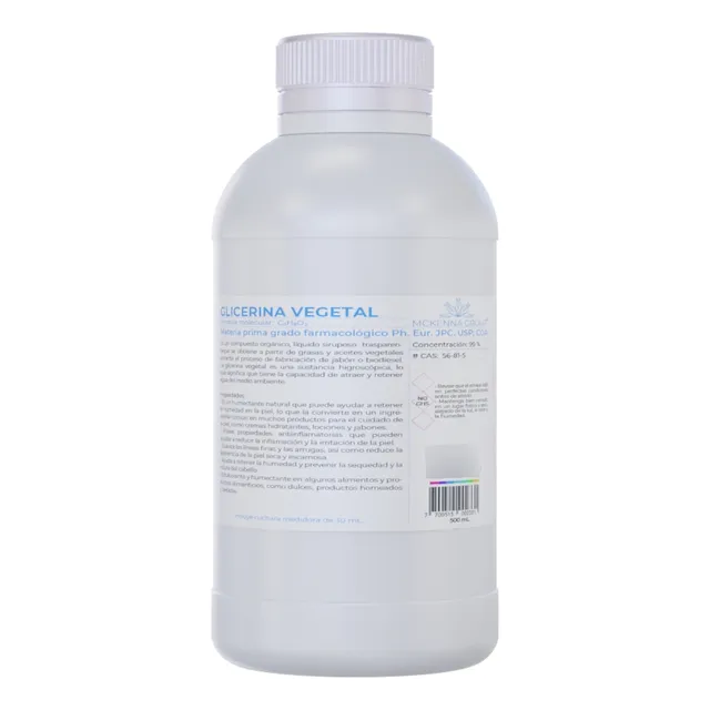 Glicerina Natural Vegetal Usp 500 Ml 
