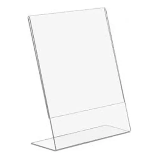 Hablador Acrilico 1/4 De Carta Verticar Tamaño 14 X 11